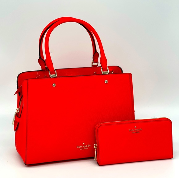 Kate Spade Leila Triple Compt Satchel & Wallet